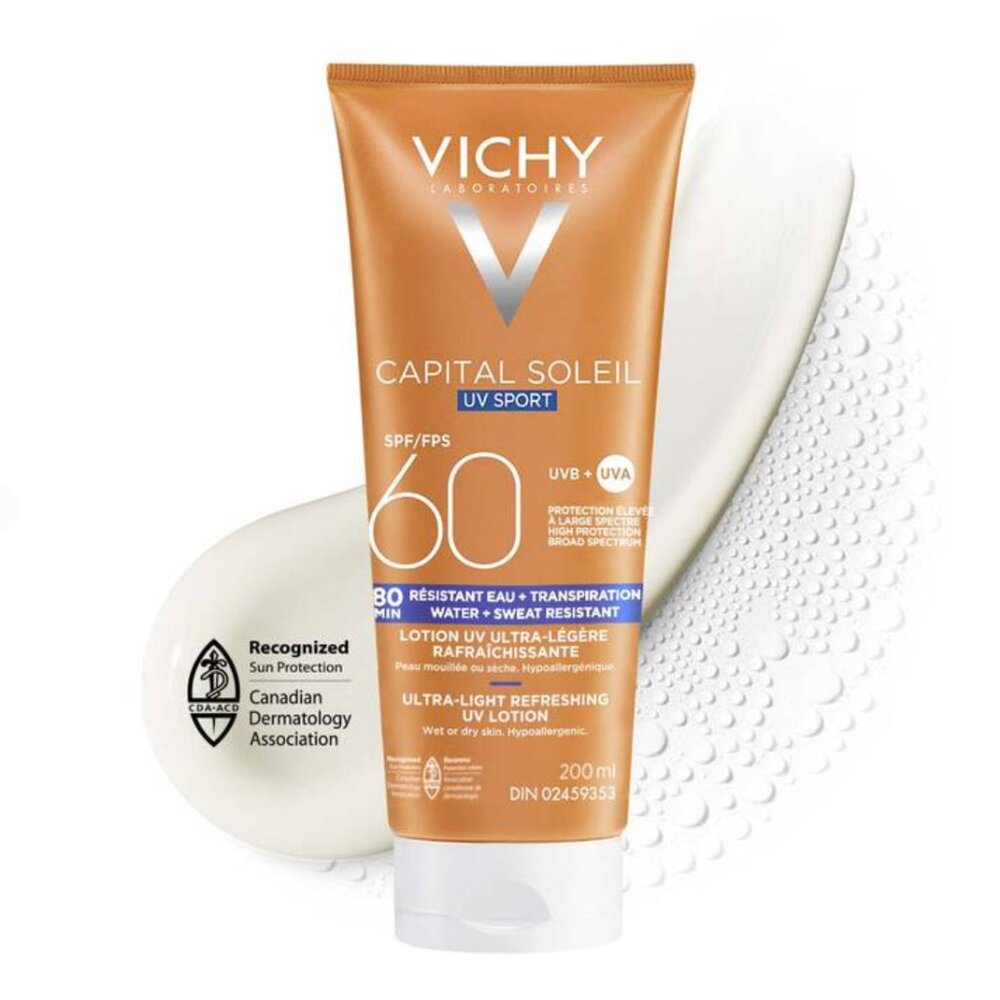Vichy Capital Soleil Sport Ultra-Light Refreshing Lotion SPF 60 | NEW SKINCARE